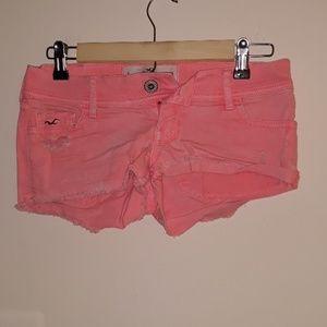 Hollister Pink Jeam Shorts